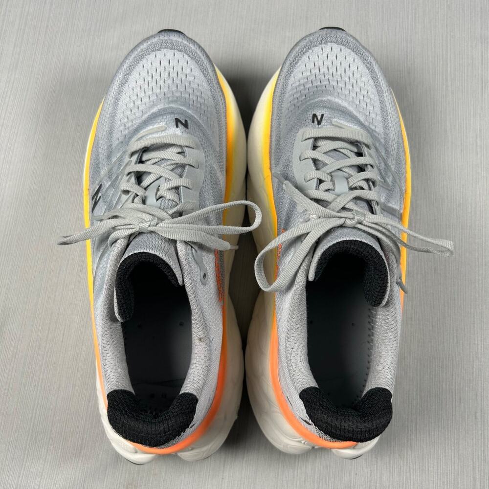 New Balance Fresh Foam More v4 Men's Running Shoes Gray Orange MMORCO4 US 10.5 - Picture 5 of 8